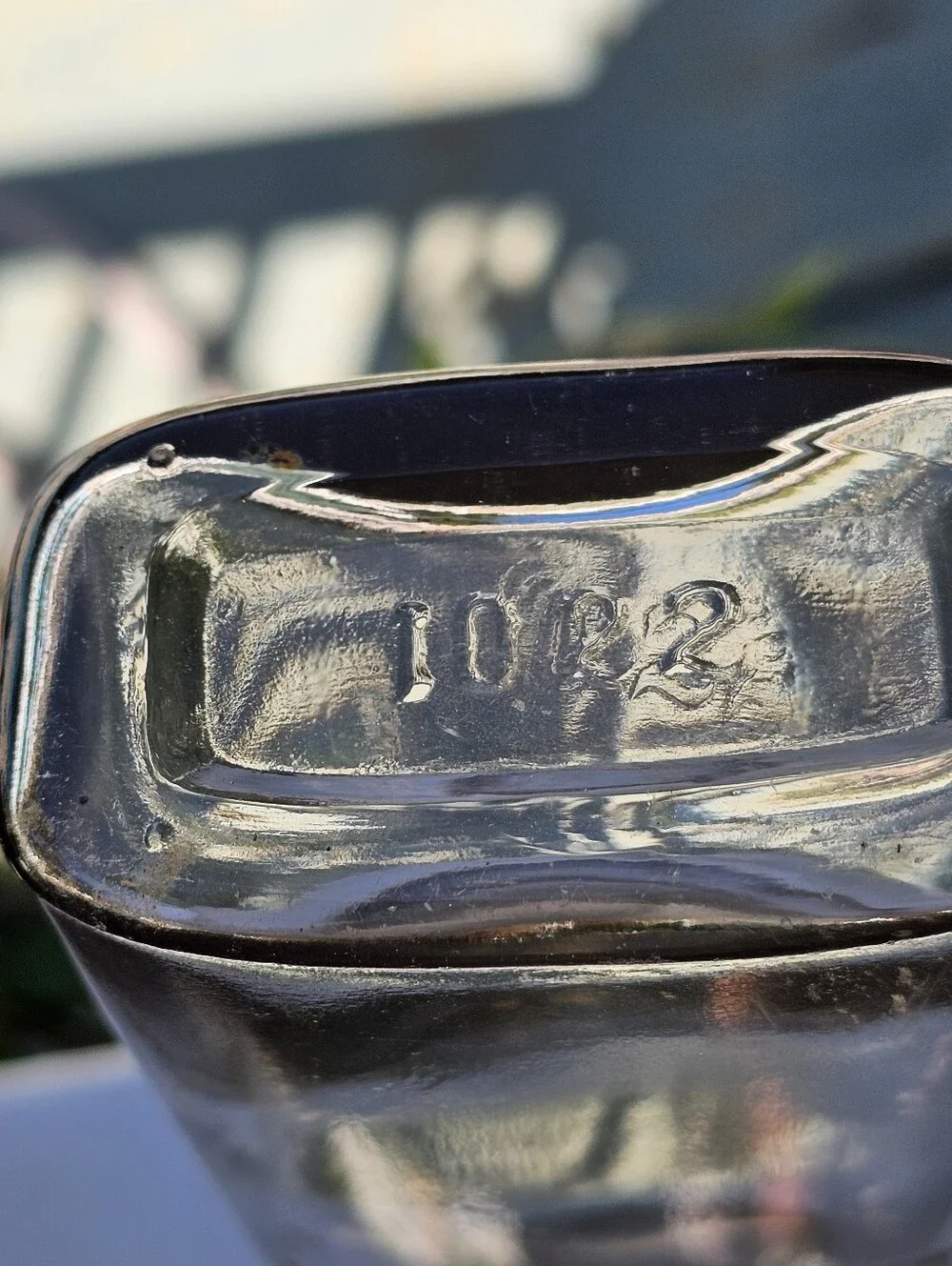 Antique Bonnie Bros Louisville KY Glass Whiskey Flask Pre Prohibition Mold 1022
